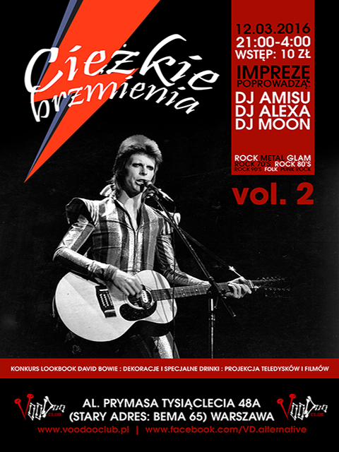 CiĘŻkie Brzmienia Vol. 2 - David Bowie - Warszawa, Voodoo Club