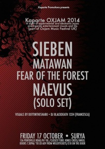 Sieben + Matawan + Fear of the Forest + Lloyd James